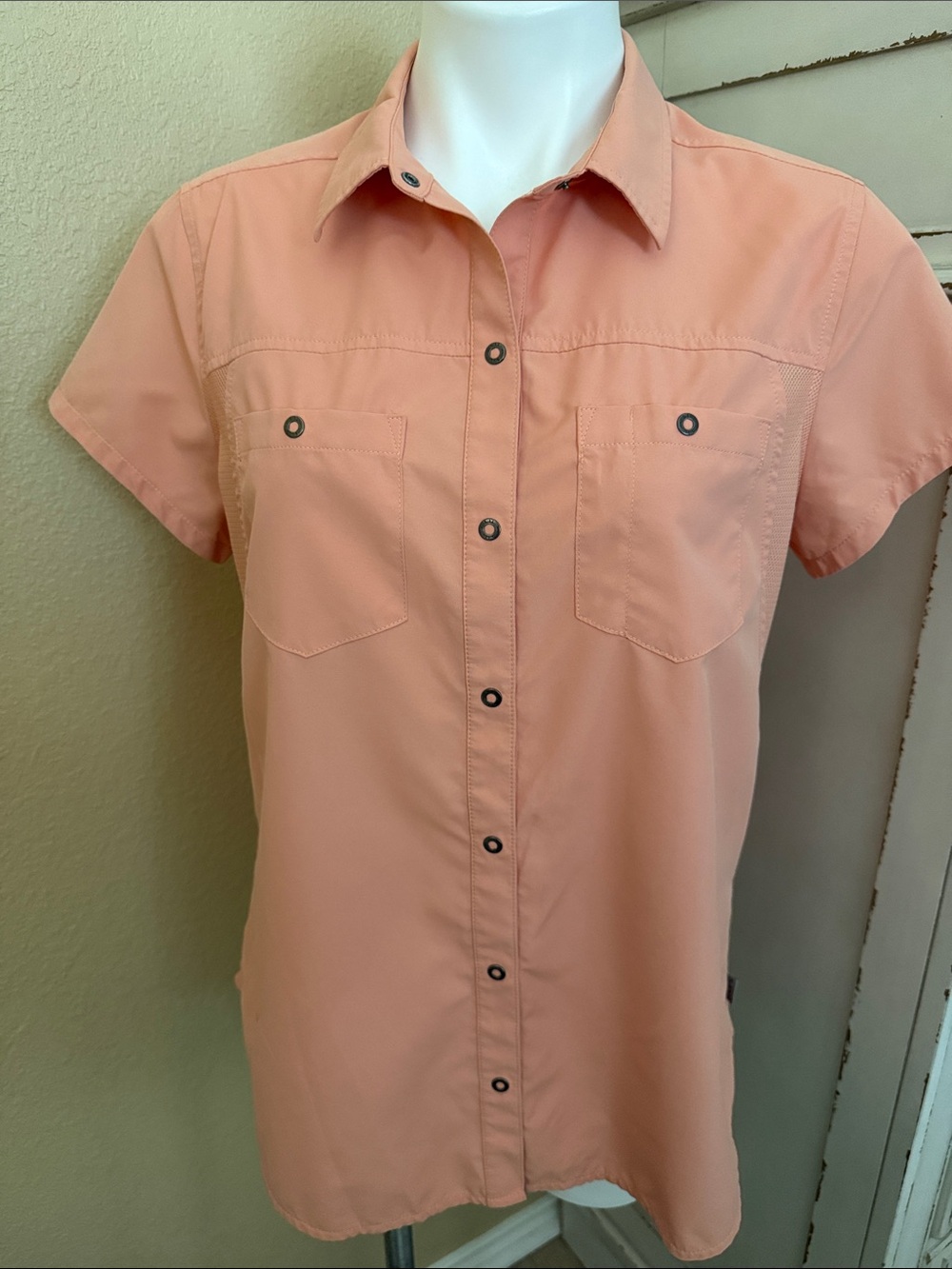 5.11 Tactical Women's Short-Sleeve Button Front Shirt - Peach